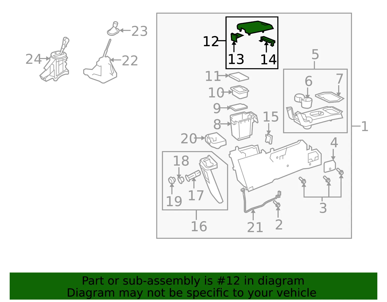 Console Lid - Mazda (zzda6445025) - view 2