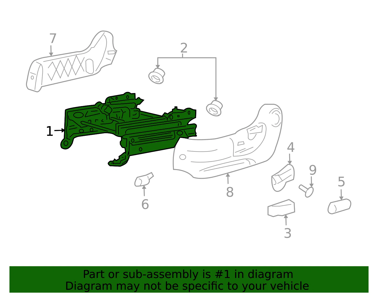 Seat Adjuster - Mazda (zzda88660a) - view 2