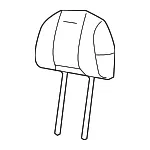 Headrest - Mazda (zzdn8828005) - view 3