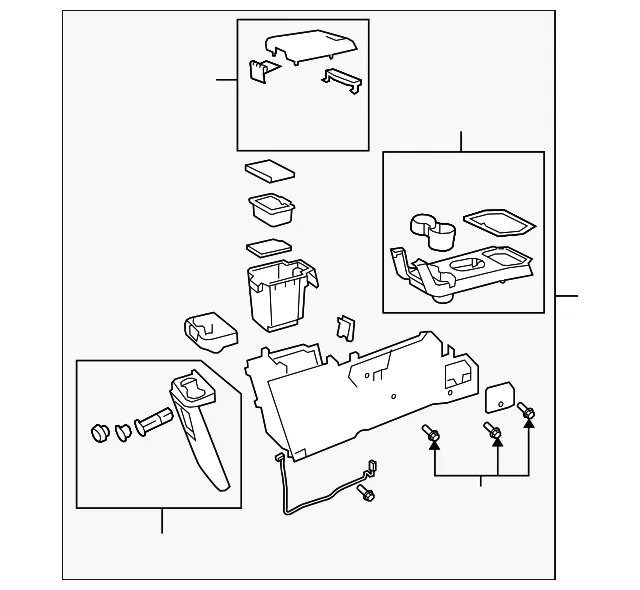 Console Assembly - Mazda (zzea6441003)