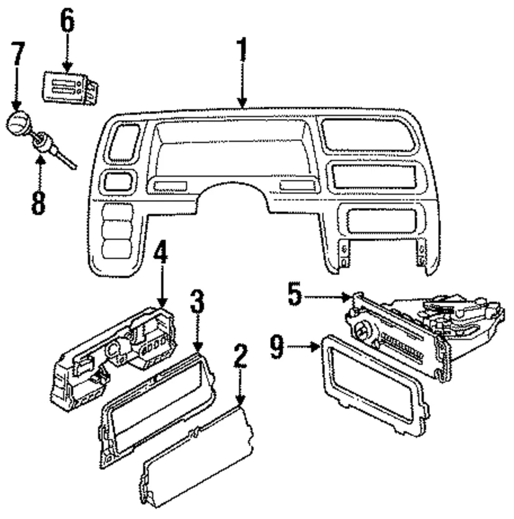 Dash Control Unit - Mazda (zzl161190)