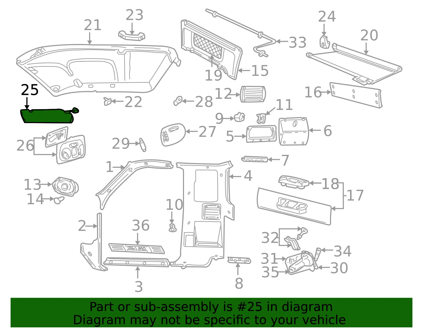 Sun Visor - Mazda (zzr169270a27) - view 2